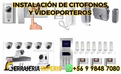 Instalación de chapas eléctricas y citófonos, videocitófonos y citófonos IP